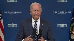 Joe Biden makes a statement on hurricane Ida