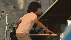 The child prodigy plays his own composition at the Newport Jazz Festival