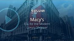 Case Study: MACY'S Department Store | SOLUM Electronic Shelf Labels