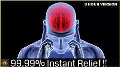 Instant Migraine Headache Relief Pure Binaural Beats | Stress Relief | Healing Music (3Hr Version)