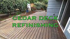 How to Refinish a Cedar Deck