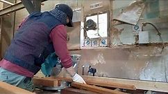 Making wood design for pergola pillar | Woodworking job in south korea