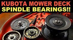 Kubota Mower Deck Spindle Overhaul