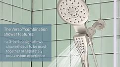 MOEN Verso 8-Spray Dual Wall Mount Fixed and Handheld Shower Head 1.75 GPM in Chrome 220C2EP