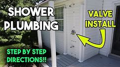 Outdoor Shower Valve Plumbing | How To Install