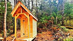 Outhouse Build | Dovetail Log Cabin | Lap Siding with Woodlandmills HM126
