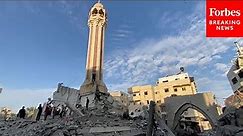 Yaffa Mosque In The Gaza Strip Hit By Israeli Airstrike