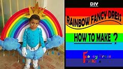 Rainbow fancy dress for kids tutorial/How to make?/ costume DIY