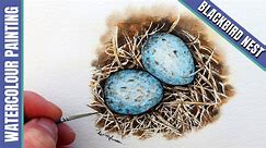 Blackbird Nest in Watercolour with Paul Hopkinson