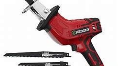 PEDONY Cordless Reciprocating Saw for Milwaukee 18V Battery Powerful Reciprocating Saw with 4 Saw Blades Variable Speed Trigger for Wood/Metal/PVC Cutting (Tool Only)