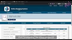 Online Banking System Project in PHP MySQL with Source Code - CodeAstro