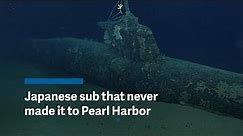 First look at Japanese submarine sunk before it reached Pearl Harbor
