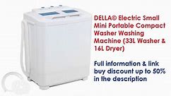 All-in-One Washers, Dryers: DELLA© Electric Small Mini Portable Compact Washer Washing Machine