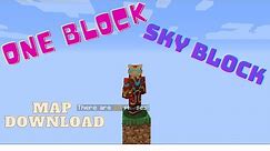 How to download one block skyblock map in Minecraft 1.16.4 Java edition (T launcher)