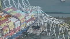 Biden tours Baltimore bridge wreckage first time since collapse