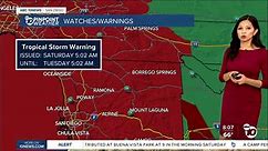 San Diego County's Saturday Forecast Aug. 19, 2023: Tracking Hurricane Hilary's path