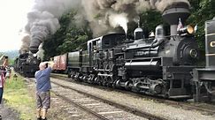 Biggest Collection Of Operating Steam Locomotives Ever! 5 Steam Locomotives! Parade Of Steam, Cass