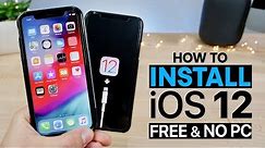 How To Install iOS 12 Beta 1 FREE No Computer!