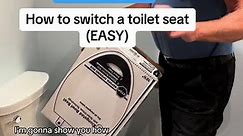 Please save because this is quick and easy and I know you all can do this. How to switch out or change a toilet seat. Love, Dad