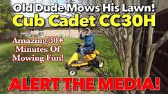 AMAZING! Mowing My Texas Lawn: Cub Cadet CC30H #CubCadet #TexasLawn #Mowing #CC30H