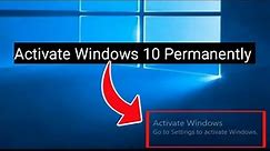 How To Activate Windows 10 Permanently 2024 || Free Easy Solution For Windows 10 | try it