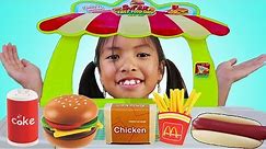 Wendy Pretend Play w/ Mini Super Fast Food Restaurant Shop Play Set