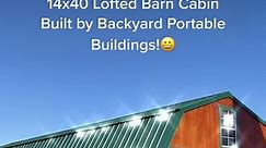 #ad 14x40 Lofted Barn Cabin Shed Conversion!#backyardportablebuildings #theshedhouse #cabinlife #cabinshed #lakelotcabin #offgridcabin #ad