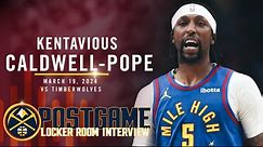 Kentavious Caldwell-Pope Full Post Game Locker Room Interview vs. Timberwolves 🎙