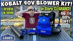 🔥LOWE'S KOBALT 40V Backpack Blower Kit! | Review & DEMO | Up To 60% OFF Clearance In-Store Finds!👀