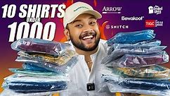 10 BEST SHIRTS UNDER 500/1000 🔥 College Shirts for Men Amazon Haul 2024 | ONE CHANCE