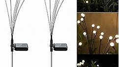 Solar Lights for Outside, 2 Pack Solar Garden Lights Outdoor Lights Firefly Garden Lights Solar Outdoor - New Upgraded Solar Swaying Light Sway by Wind Garden Decor Solar Lights Outdoor Waterproof