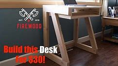 How to Build a School Desk with Free Plans! Quick and easy, minimal tools required.