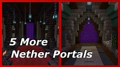 5 Nether Portal Room Ideas - Minecraft How-To