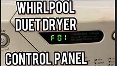 Replacing Whirlpool Duet Dryer Control Panel (Code F01)