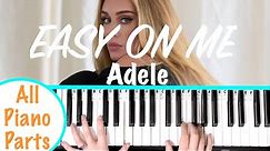How to play EASY ON ME - Adele Piano Tutorial (Chords Accompaniment)