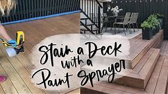 How To Stain A Deck With A Paint Sprayer