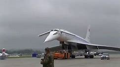 Ту-144 буксировка на статическую экспозицию МАКС 2013