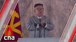 North Korean leader Kim Jong Un is visibly emotional while giving speech