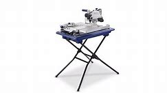 Kobalt 7-in Wet/Dry Tabletop Sliding Table Tile Saw with Stand