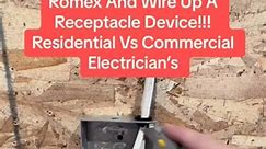 ⚡️How Residential Vs Commercial Electricians Strip Wire & Make Up Receptacle Devices🫡 #fyp #whackhack #thebasementkin | George Moore