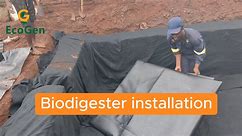 Geomembrane installation with 10 years warranty and 20 plus years useful life, Get yours today at a reasonable price. #biogasthatwork #biogasplant #sustainableliving Call us on 265 (0) 980647660 | EcoGen Malawi