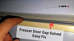 How To Adjust Freezer/Refrigerator Door, DIY Easy Fix Fridge Door Gap