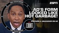 'INEXCUSABLE': Stephen A. is critical of Anthony Davis' Game 2 performance for LA | NBA Countdown
