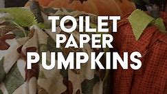 Toilet Paper Pumpkins