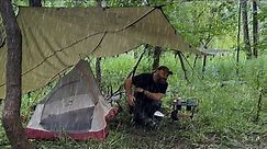 Camping in the RAIN off-trail in a Public Park | Urban Stealth Camp