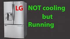 LG fridge not cooling but running