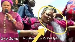 Strange things leaving her during Deliverance with Pastor Evelyn JOSHUA