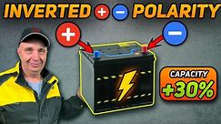 Can you revive a dead car battery by inverting its polarity?
