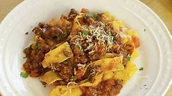 Tuscan Florentine Sauce with Pappardelle Pasta