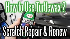 How To Use Turtle Wax Scratch Repair and Renew #detailing #detailingtips #carrestoration